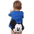 [Baby Doll] Mickey Chubby Rompers 8207B / 70-80cm Baby Size Baby Baby Shower Gift Present Baby Clothes Short Sleeve 3D Motif Tenjiku Material