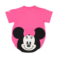 [Baby Doll] Minnie Chubby Romper 8207B / 70-80cm Baby Size Baby Baby Shower Gift Present Baby Clothes Short Sleeve 3D Motif Tenjiku Material