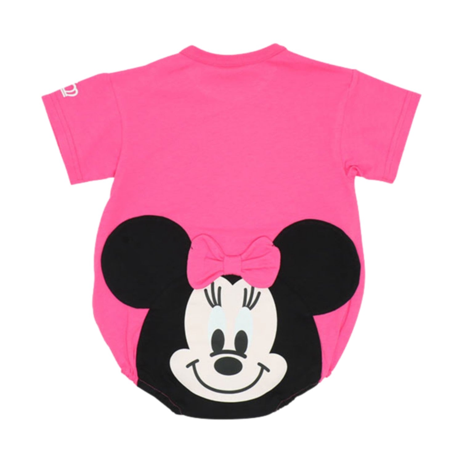 [Baby Doll] Minnie Chubby Romper 8207B / 70-80cm Baby Size Baby Baby Shower Gift Present Baby Clothes Short Sleeve 3D Motif Tenjiku Material