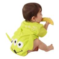 Little Green Men Chubby Romper baby doll from Japan, featuring 3D motif and short sleeves