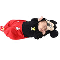 [Baby Doll] Mickey Character 2WAY All 8546B / Baby Size, Baby Clothes, Coveralls, Long Sleeves, Coveralls, Dressalls, Open Front, Hood with Ears, 3D Motif, 100% Cotton