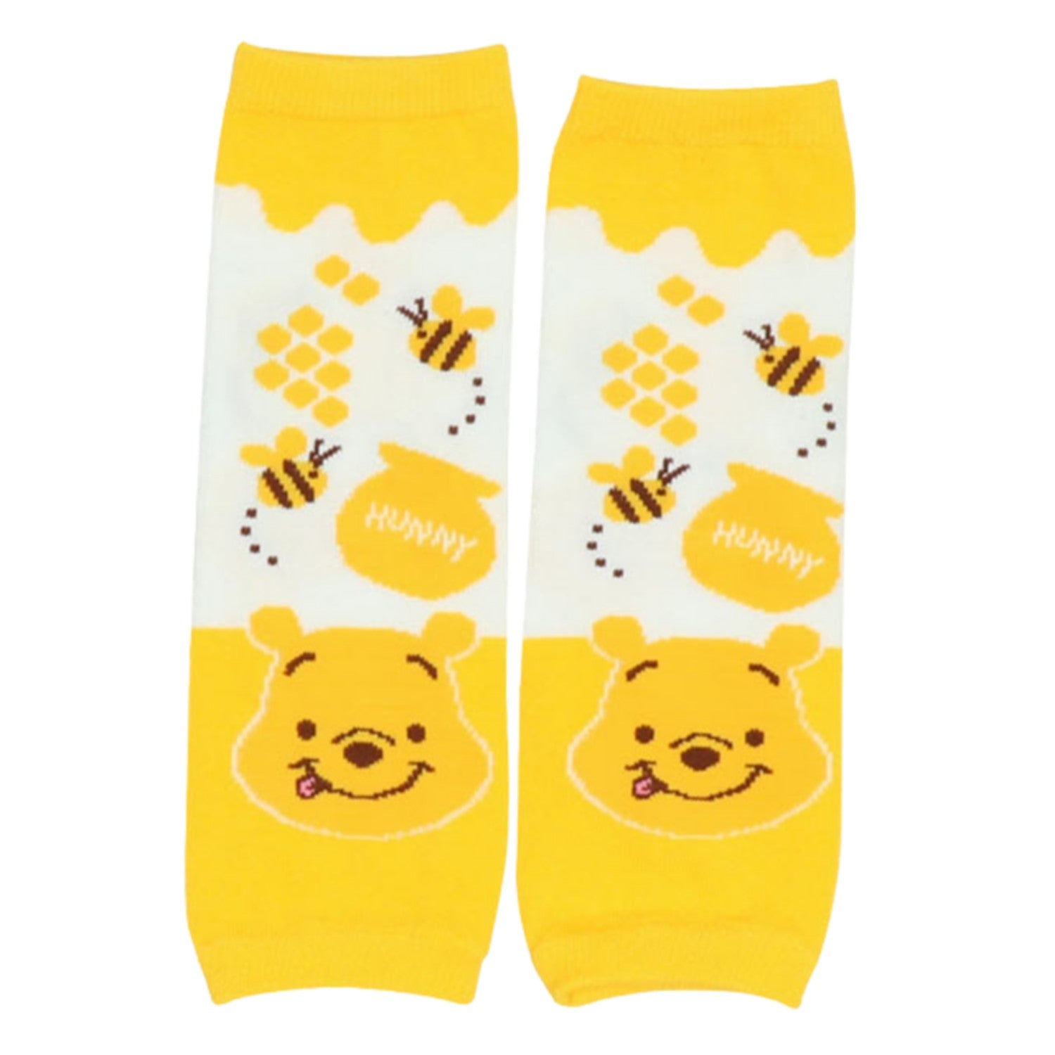 [Baby Doll] Winnie the Pooh Baby Leg Warmers 9171 / Baby Size Baby Baby Items Miscellaneous Socks Leg Wear Baby Shower Gift Present Cold Protection Crawling Knee Protection Supporter