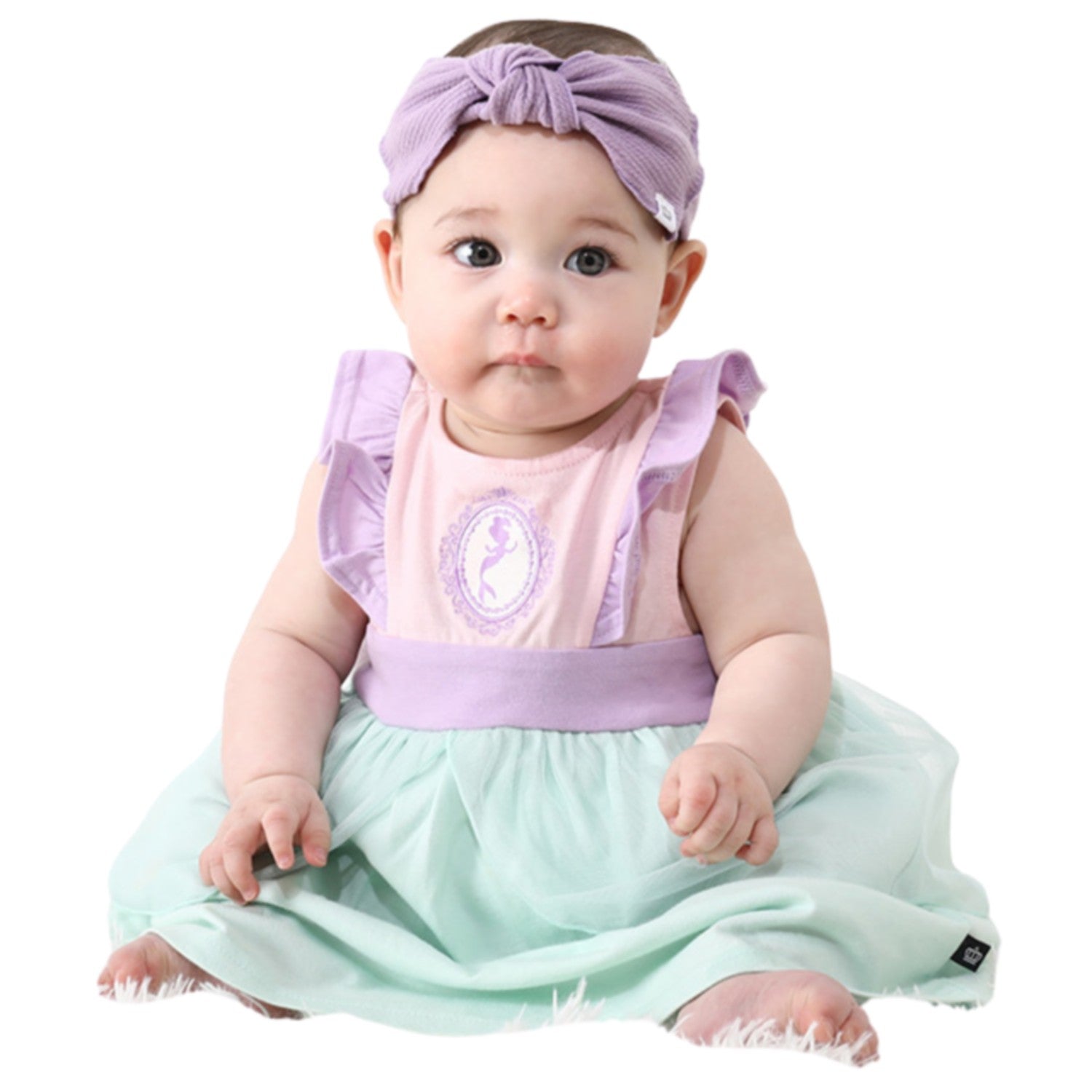 [Baby Doll] Ariel Tunic & Bloomers 2 Piece Set 0324B / 70-80cm Baby Clothes Baby Size Baby Baby Shower Gift Present Princess Dress Costume Sleeveless Organza Drawstring Included