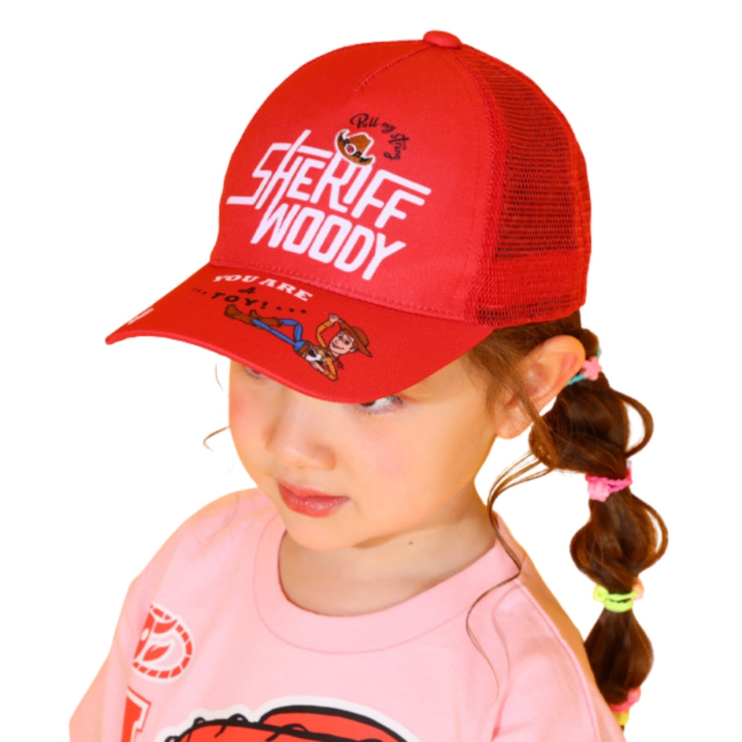 [Baby Doll] Woody Mesh Cap 0397 / Toy Story Head Circumference 52-54cm Kids Cap Size Adjustable (Hook) Sunshade Heat Stroke Prevention UV Protection
