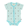 [Baby Doll] Mickey All-over Pattern Mesh Bodysuit 0483B / Baby Size, Baby, Baby Shower, Gift, Present, Baby Clothes, One-All Coverall, Short Sleeve, Jersey Material