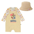 [Baby Doll] Zootopia 3-piece gift set with gift box 0636B [DY] / 70-80cm Baby size Baby Baby gift Gift Present Baby clothes Long sleeve Bodysuit Overalls Hat Baby hat Total coordination 100% cotton
