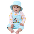 [Baby Doll] Mickey 3-piece gift set with gift box 0636B [DY] / 70-80cm Baby size Baby Baby gift Gift Present Baby clothes Long sleeve Bodysuit Overalls Hat Baby hat Total coordination 100% cotton