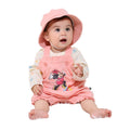 [Baby Doll] Minnie Gift Box Included 3 Piece Gift Set 0636B [DY] / 70-80cm Baby Size Baby Baby Shower Gift Present Baby Clothes Long Sleeve Bodysuit Overalls Hat Baby Hat Total Coordination 100% Cotton