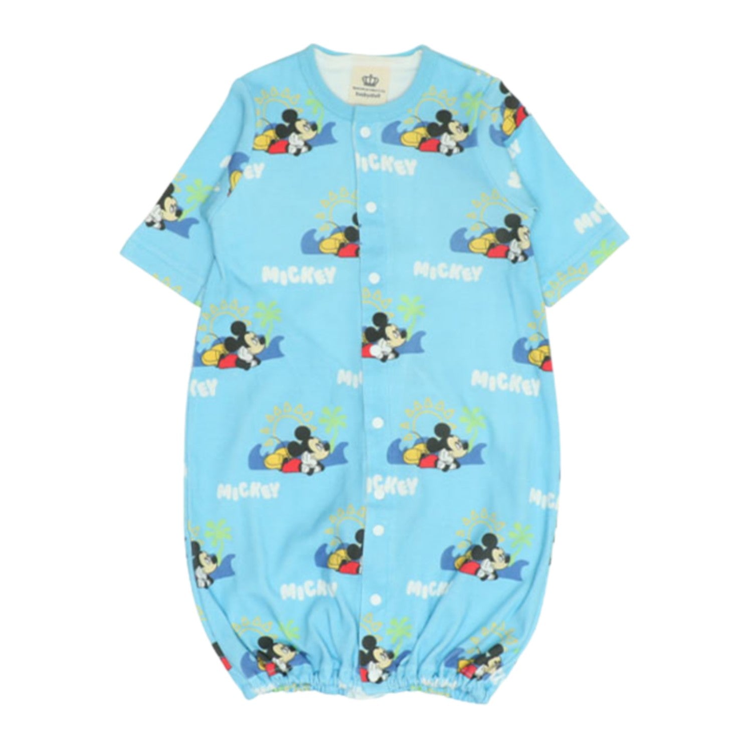 [Babydoll] Mickey Underwear Docking 2WAY All 0714B / 50-70cm Baby Size Baby Baby Gift Gift Present Baby Clothes Coverall Dress All Coverall Time Saving Easy 100% Cotton