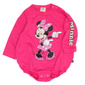 [Babydoll] Minnie BIG face chubby romper 0898B / 70-80cm Baby size Baby Baby gift Present Baby clothes Long sleeve Link coordination Matching look Parent-child coordination