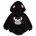 [Baby Doll] Figaro Boa Onesie 0911B / 70-80cm Baby Size Baby Baby Shower Gift Present Baby Clothes Long Sleeve Coverall 3D Motif Fluffy Boa Cold Protection Costume Cosplay