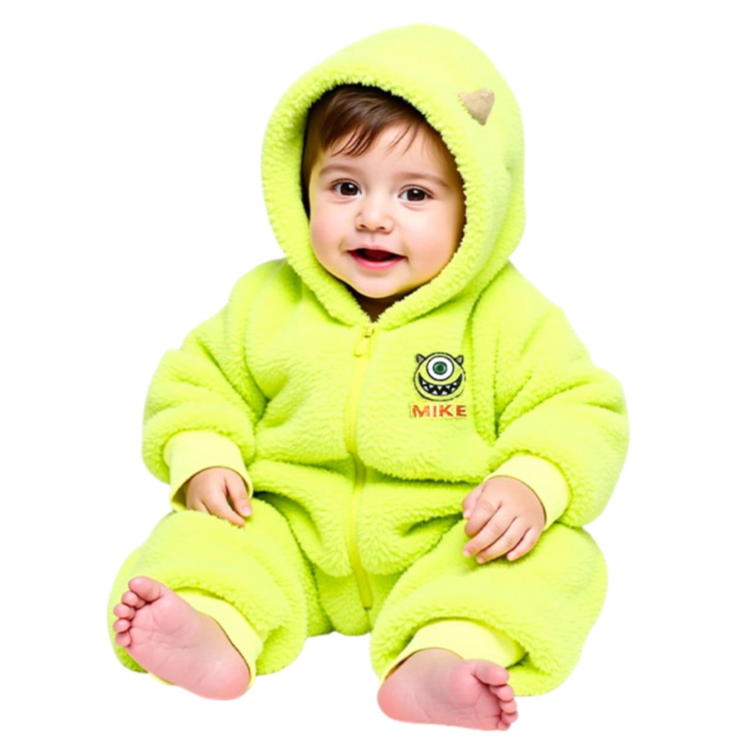 [Baby Doll] Mike Boa Onesie 0913B / 70-80cm Baby Size Baby Baby Shower Gift Present Baby Clothes Coverall Fluffy Boa 3D Motif Become a Costume Cosplay