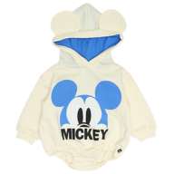[Baby Doll] Mickey Character BIG Face Romper 1146B / 70-80cm Baby Size Long S...
