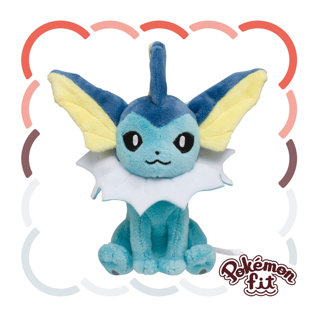 Pokémon Fit Vaporeon (#134) Official Plush – Pokémon Center Japan