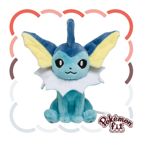 Pokémon Fit Vaporeon (#134) Official Plush – Pokémon Center Japan