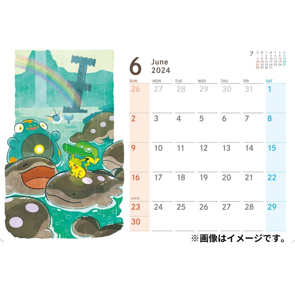 Pokemon Center Original Desk Calendar 2024
