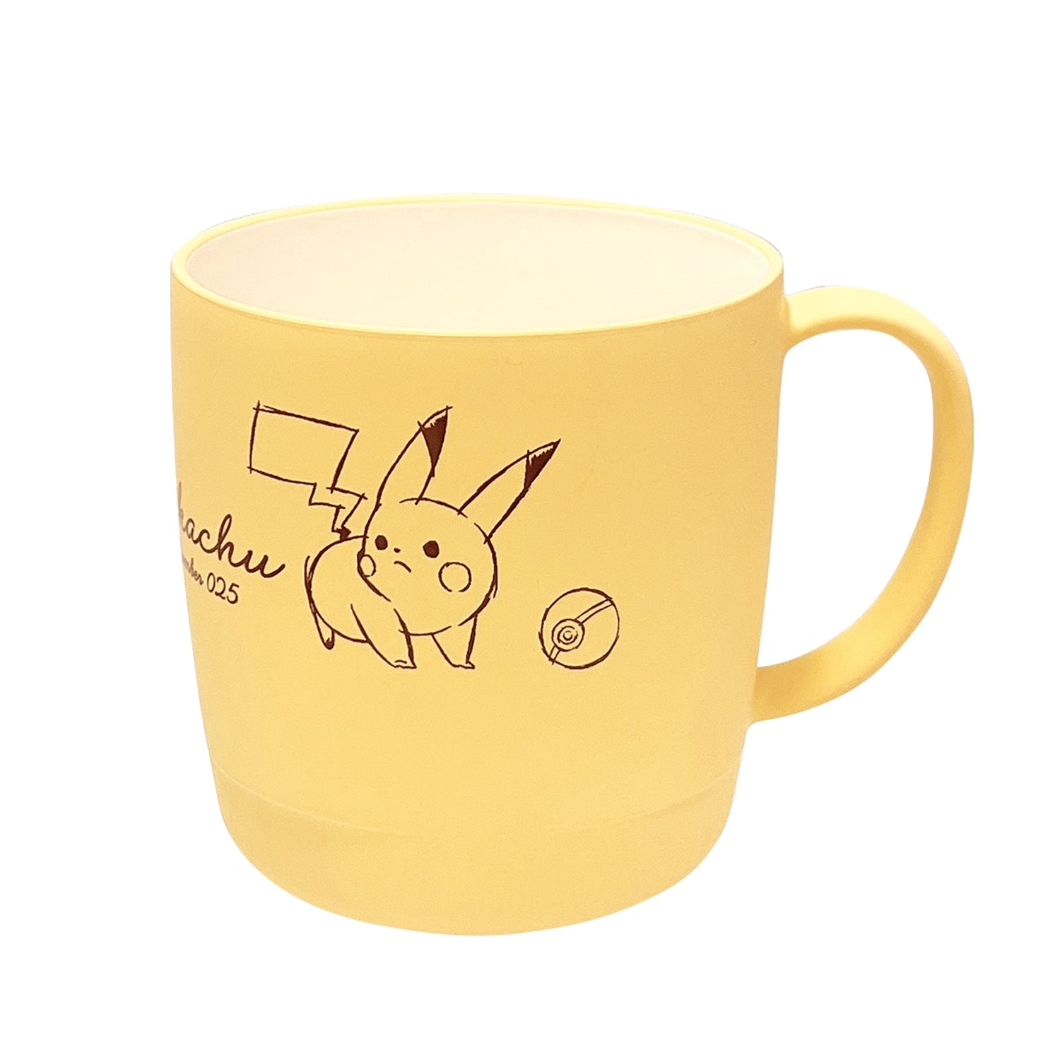 Pikachu number025 stacking cup with yellow design from Japan