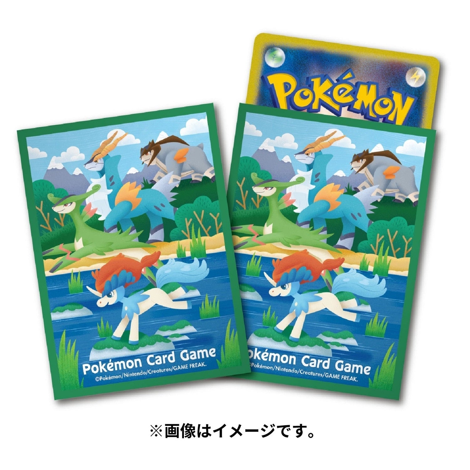 Pokémon TCG Deck Shield Sleeves – Keldeo (#647) | Japan Official