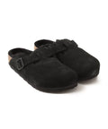 BIRKENSTOCK BOSTON SHEARLING LEVE BLACK LAF sneakers with shearling upper from Japan