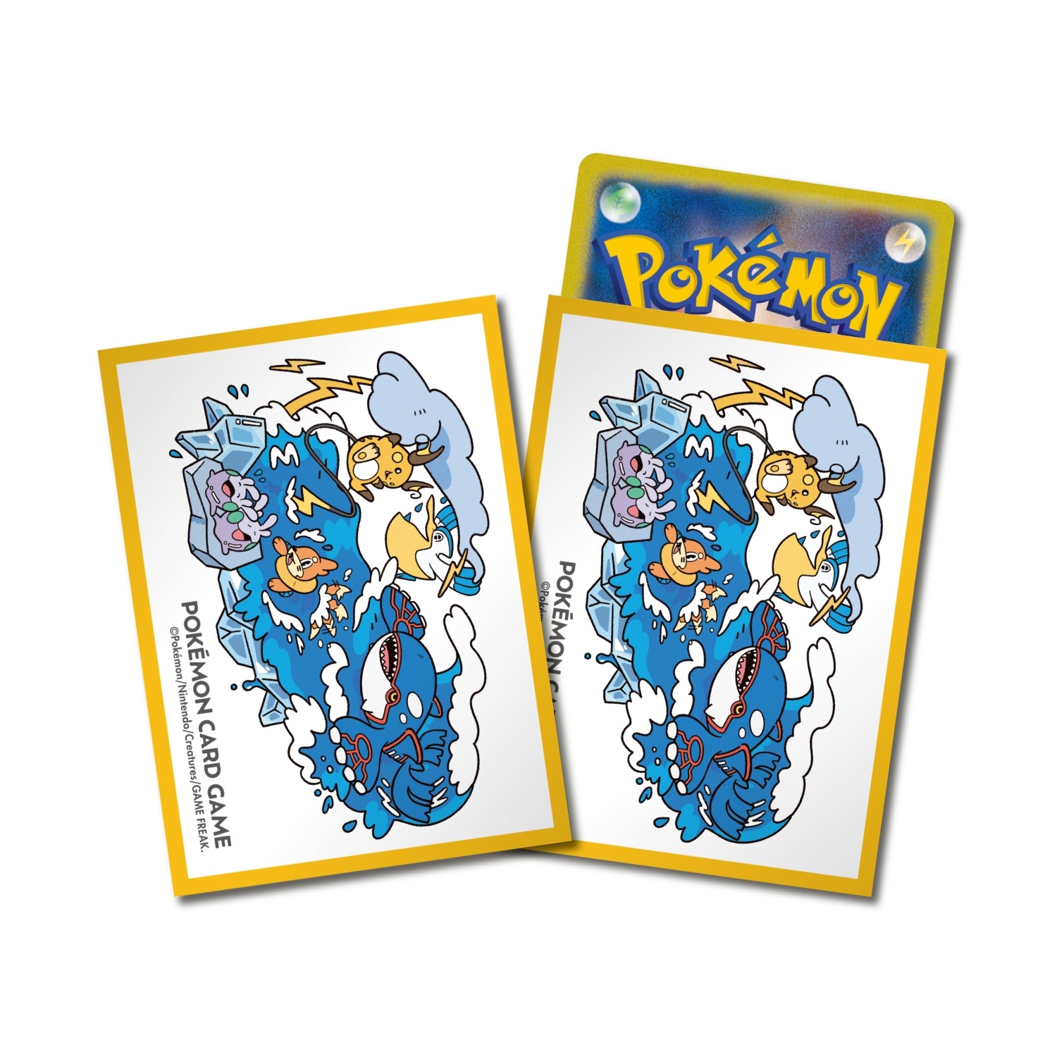 Pokémon TCG Deck Sleeves OTENKI TEAM Amefurashi Yellow | Japan Exclusive