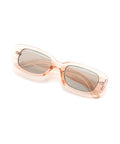 atmos Pink Square Sunglasses with unique frame design from Japan