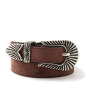 atmos pink suede belt with unique design from Japan