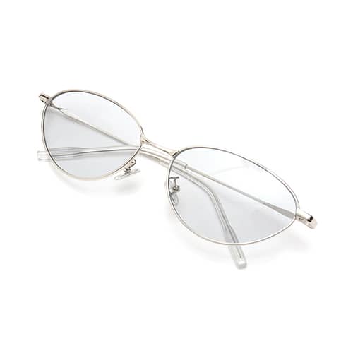 atmos pink oval sunglasses with unique frame design from Japan