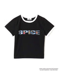 atmos pink x SPICE GIRLS Short T-shirt with vibrant pink design from Japan