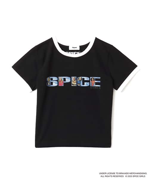 atmos pink x SPICE GIRLS Short T-shirt with vibrant pink design from Japan