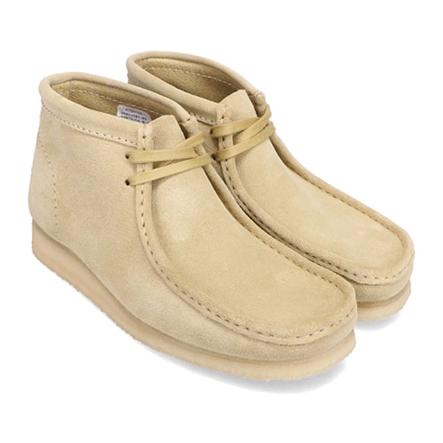 Clarks Wallabee Boot Maple Suede from Japan, featuring suede upper and rubber sole