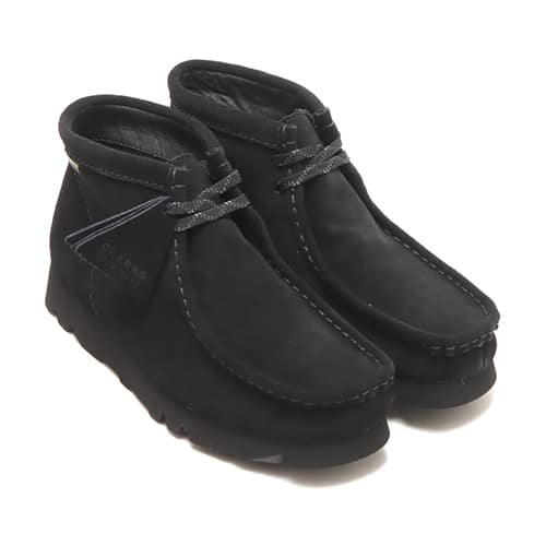 Clarks WallabeeBT.GTX Black Sneakers with black leather upper from Japan