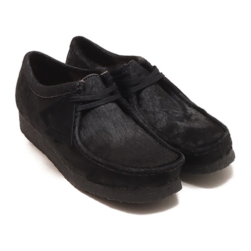 Clarks Wallabee Black Hair On Sneakers with unique hair on detail from Japan