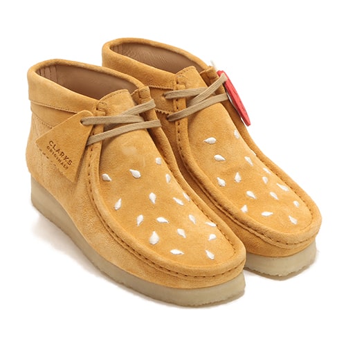 Clarks Wallabee Boot Tan Embroidery - authentic Japanese sneakers with tan embroidery from Japan