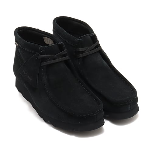 CLARKS WallabeeBT.GTX Black Sneakers with black suede upper and GTX technology from Japan