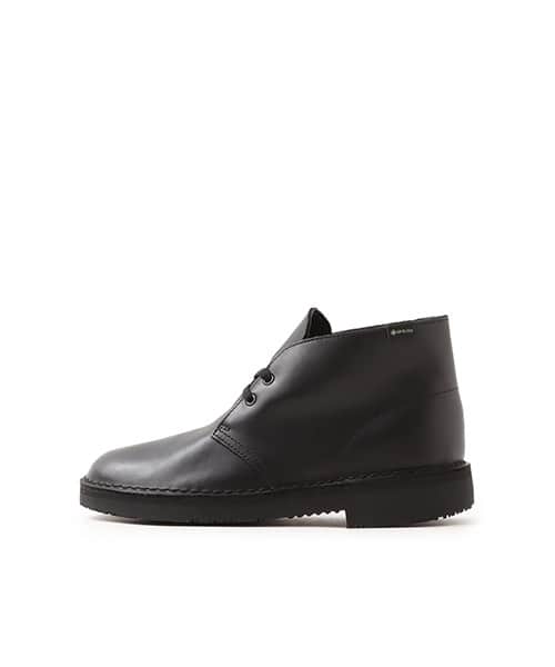 CLARKS Desert Boot GTX sneakers with brown leather and rubber sole from Japan