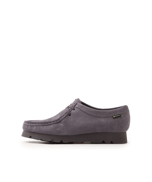 CLARKS Wallabee Sneakers with GTX technology from Japan, featuring brown leather upper and rugged outsole