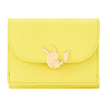 Genuine leather tri-fold wallet Pikachu