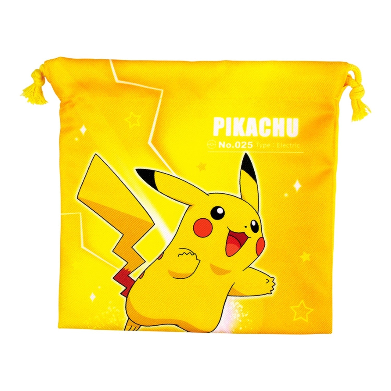 Flat drawstring purse Starlight/Pikachu