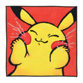Pikachu hand towel with cute face from Japan