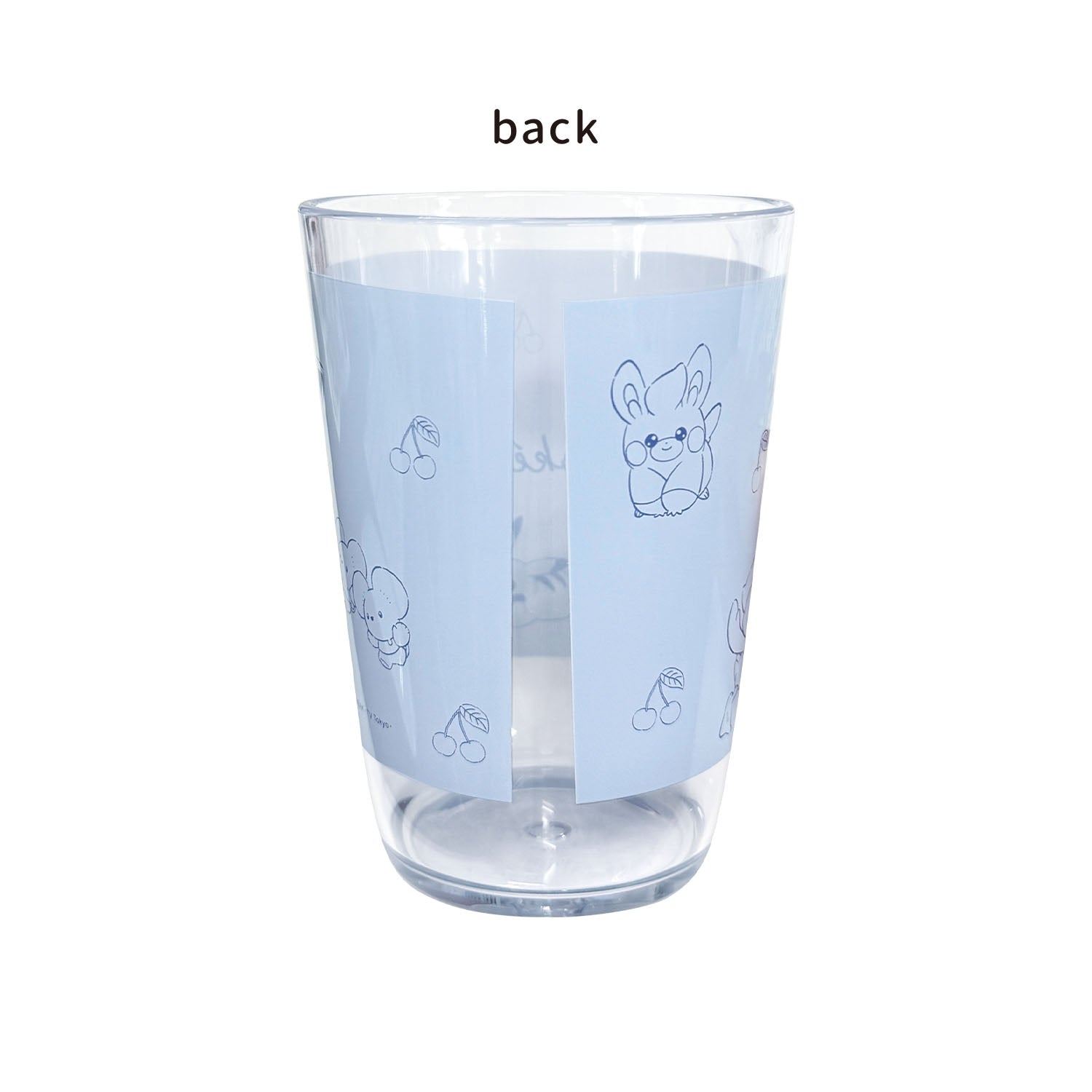 Clear tumbler 450ML/cherry flyer