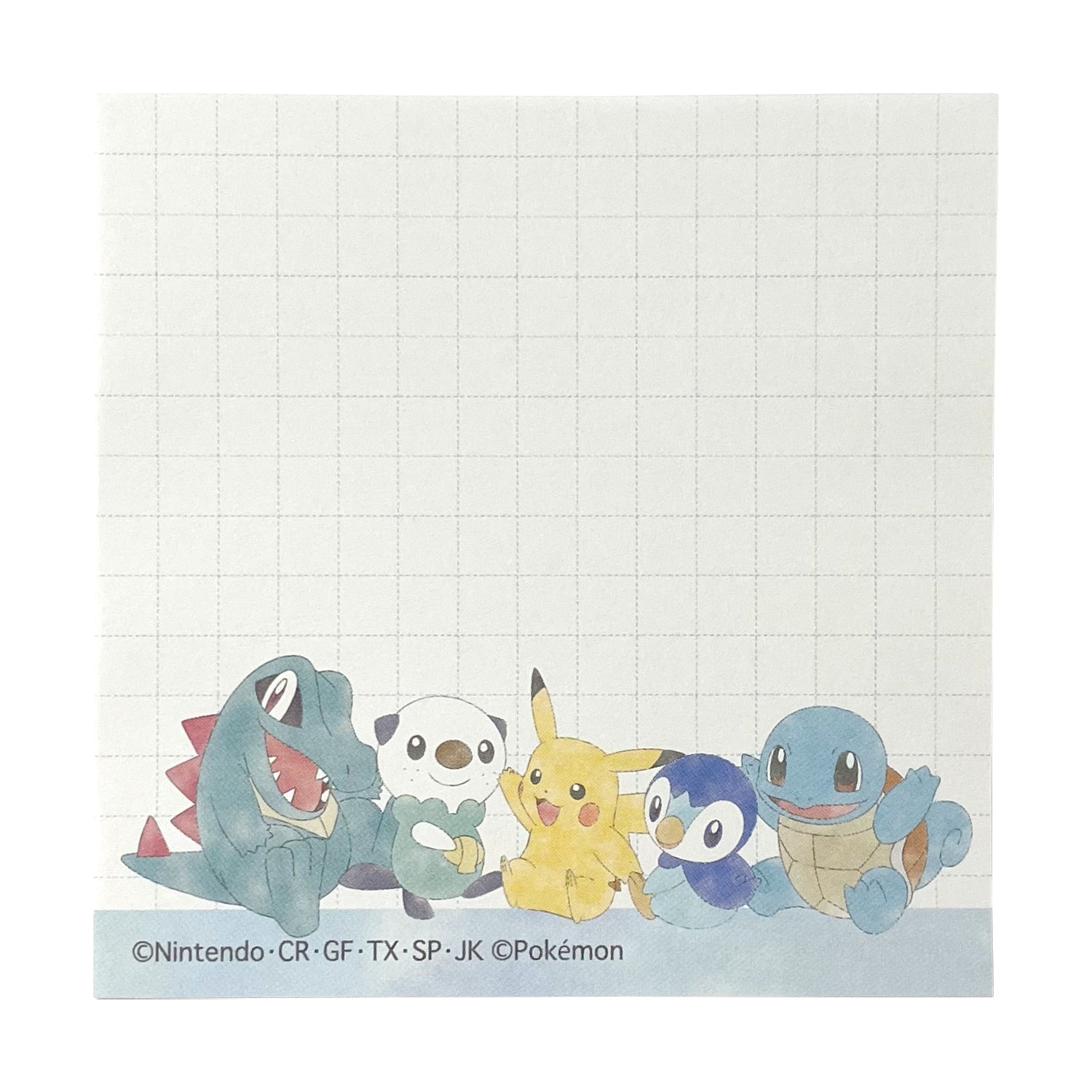 Pikachu Mini Memo C, a Japan-exclusive Pokemon Center product, showcasing Electric-type Pokemon and Mouse Pokemon details