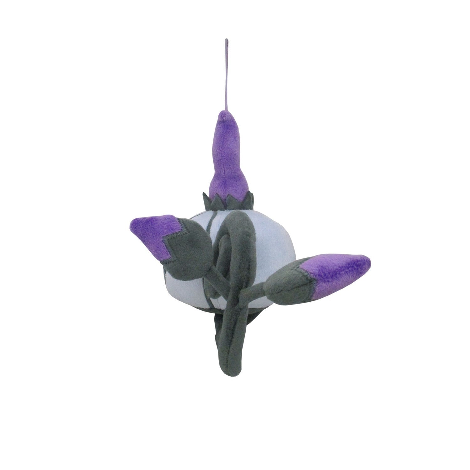 Japanese Chandelure plushie with vibrant orange and black colors