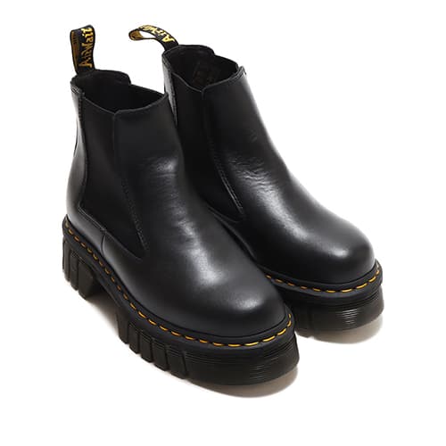 Dr.Martens Audrick Chelsea Black Nappa Lux Boots from Japan, black leather with elastic sides