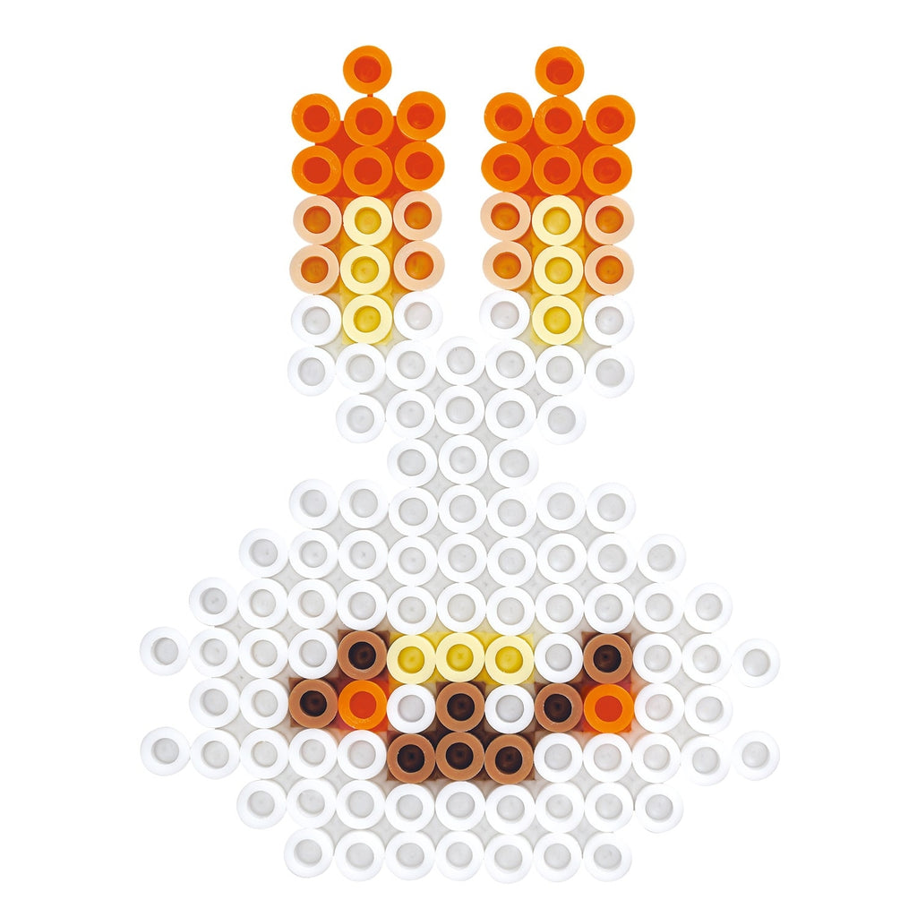 Authentic Japanese Perler beads featuring Hibani Vendor character
