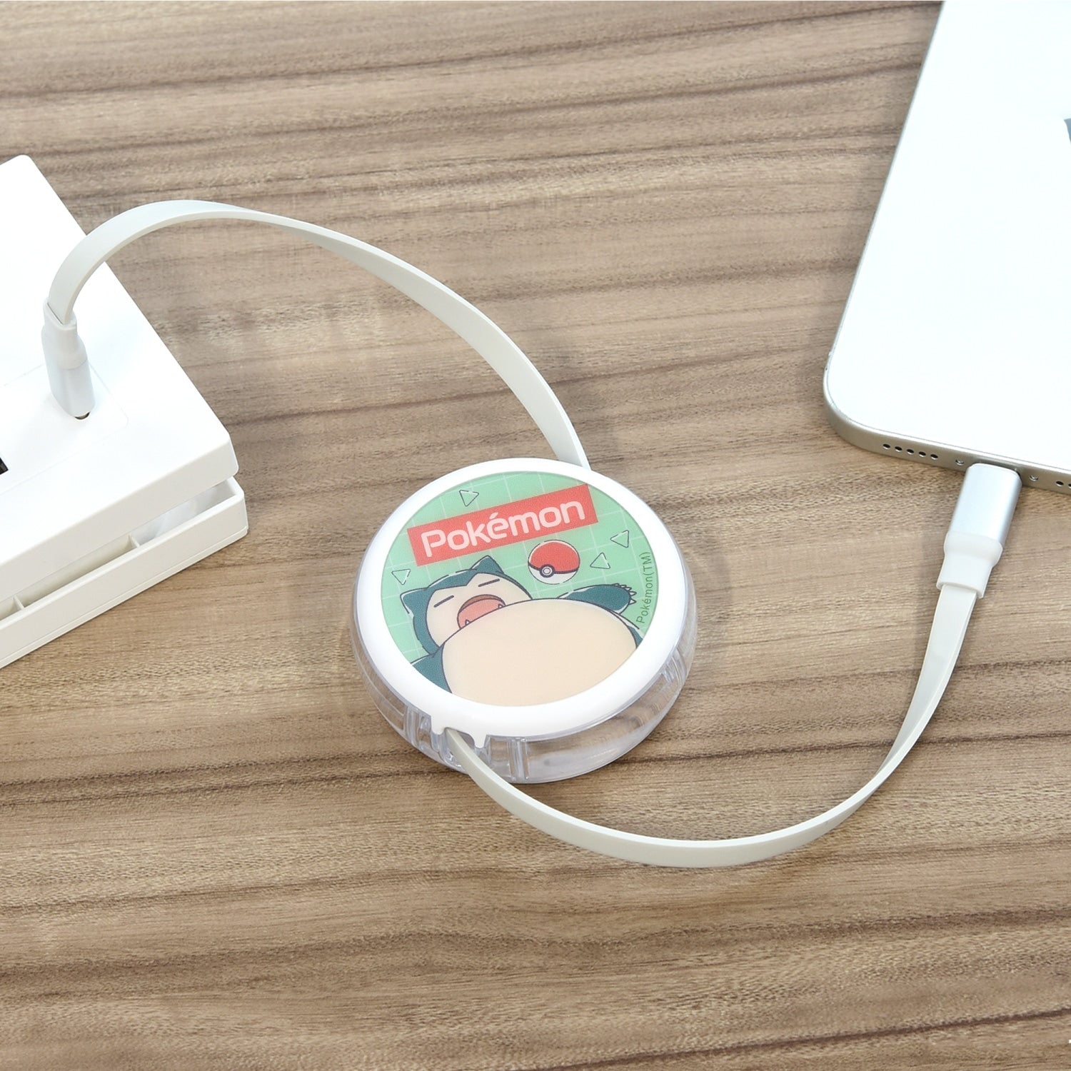 PD60W compatible USB2.0 reel-type Type-C cable Snorlax