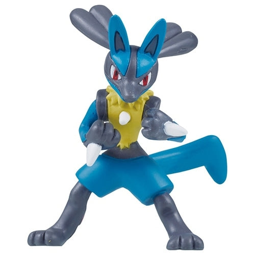 Authentic Japanese Pokemon Lucario MS-10, close-up of face and eyes