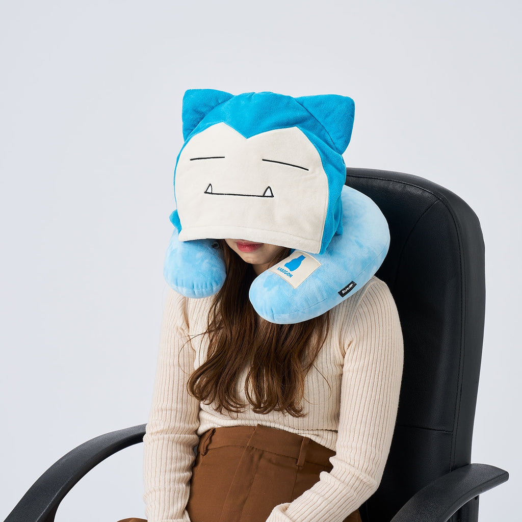Hooded neck pillow Snorlax