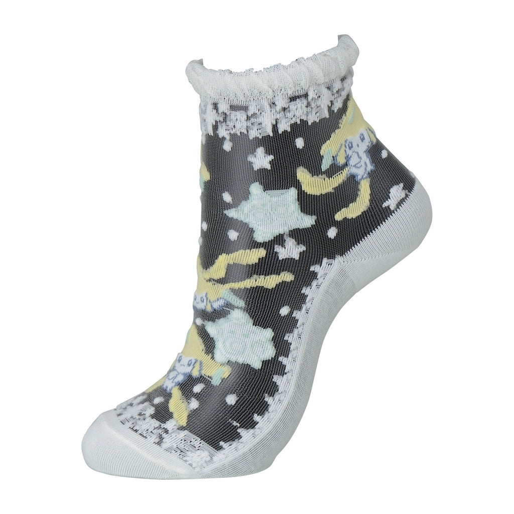 [Choice] Middle socks see-through Jirachi Hoshi Tsunagi (23-24cm)