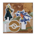 Pokemon Trainer Cynthia keychain figure with salon design from Japan