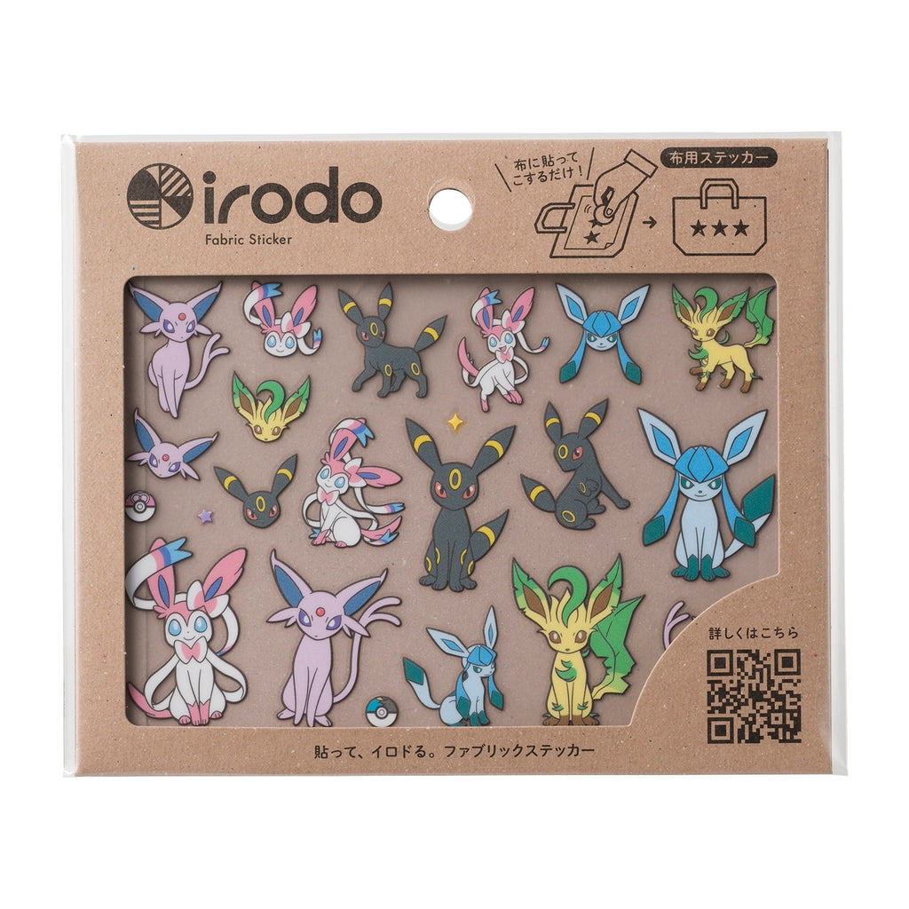 Cloth sticker irodo Effie & Blacky & Leafeon & Glaceon & Nymphia